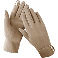 Los mejores  - Aibrou Guantes Invierno Mujer Tactiles Pantalla Guantes y manoplas Acampada y Marcha- Una Talla